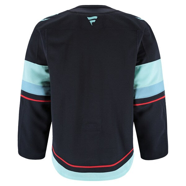 Seattle Kraken Home Authentic Pro Jersey - Deep Sea Blue - Image 3