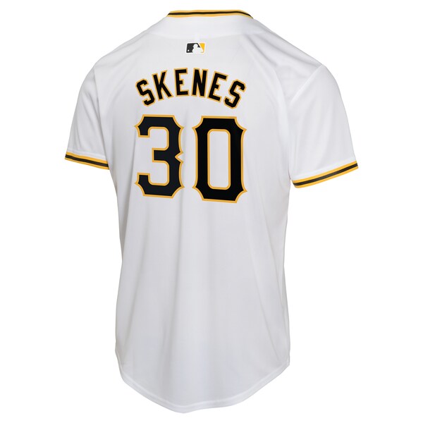 Paul Skenes Pittsburgh Pirates Nike Youth Home Player Game Jersey - White - Image 3