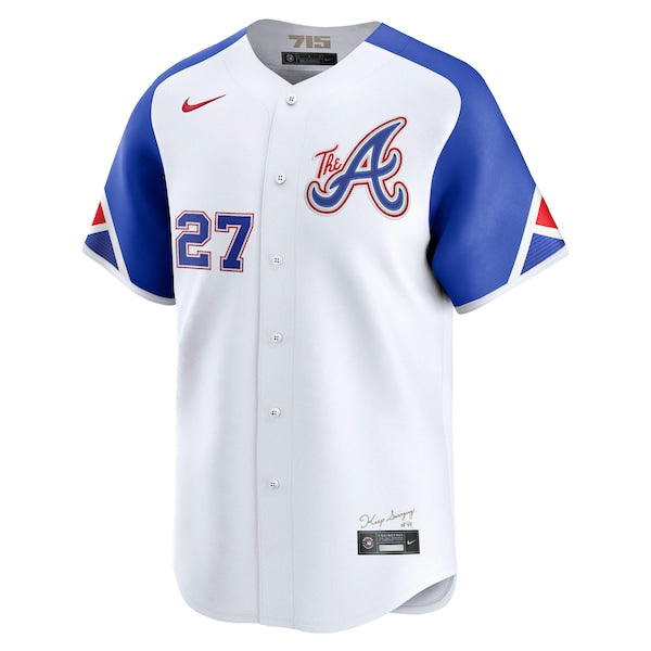 Austin Riley Atlanta Braves Nike City Connect Limited Jersey - White - Image 2