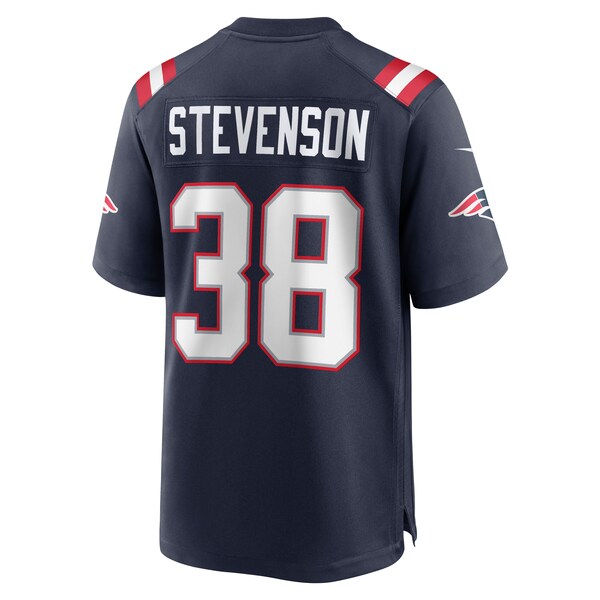 Rhamondre Stevenson New England Patriots Nike Game Jersey - Navy/Red/White - Image 4