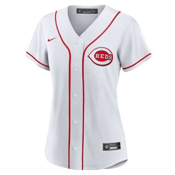 Cincinnati Reds Nike Women's Home Blank Replica Jersey - White - Image 2