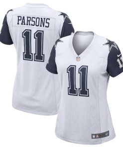 Alternative view of Micah Parsons Dallas Cowboys Nike Women's Alternate Game Jersey - White/Navy