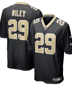 Quincy Riley New Orleans Saints Nike Team Game Jersey -  Black