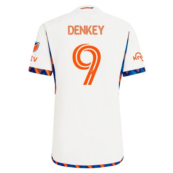 K¨¦vin Denkey FC Cincinnati adidas 2024 The Canvas Kit Authentic Player Jersey - White - Image 3