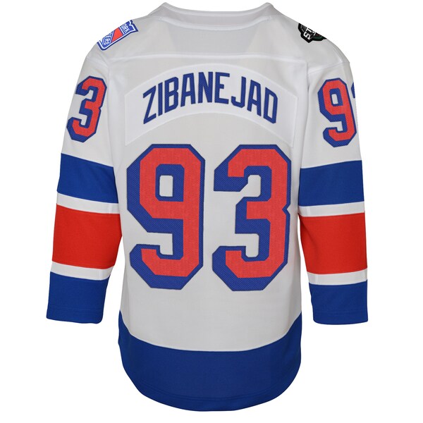 Mika Zibanejad New York Rangers Youth 2024 NHL Stadium Series Premier Player Jersey?ยจC White - Image 3