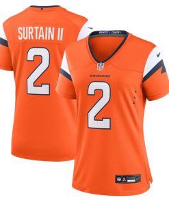 Patrick Surtain II Denver Broncos Nike Women's Game Jersey - Orange