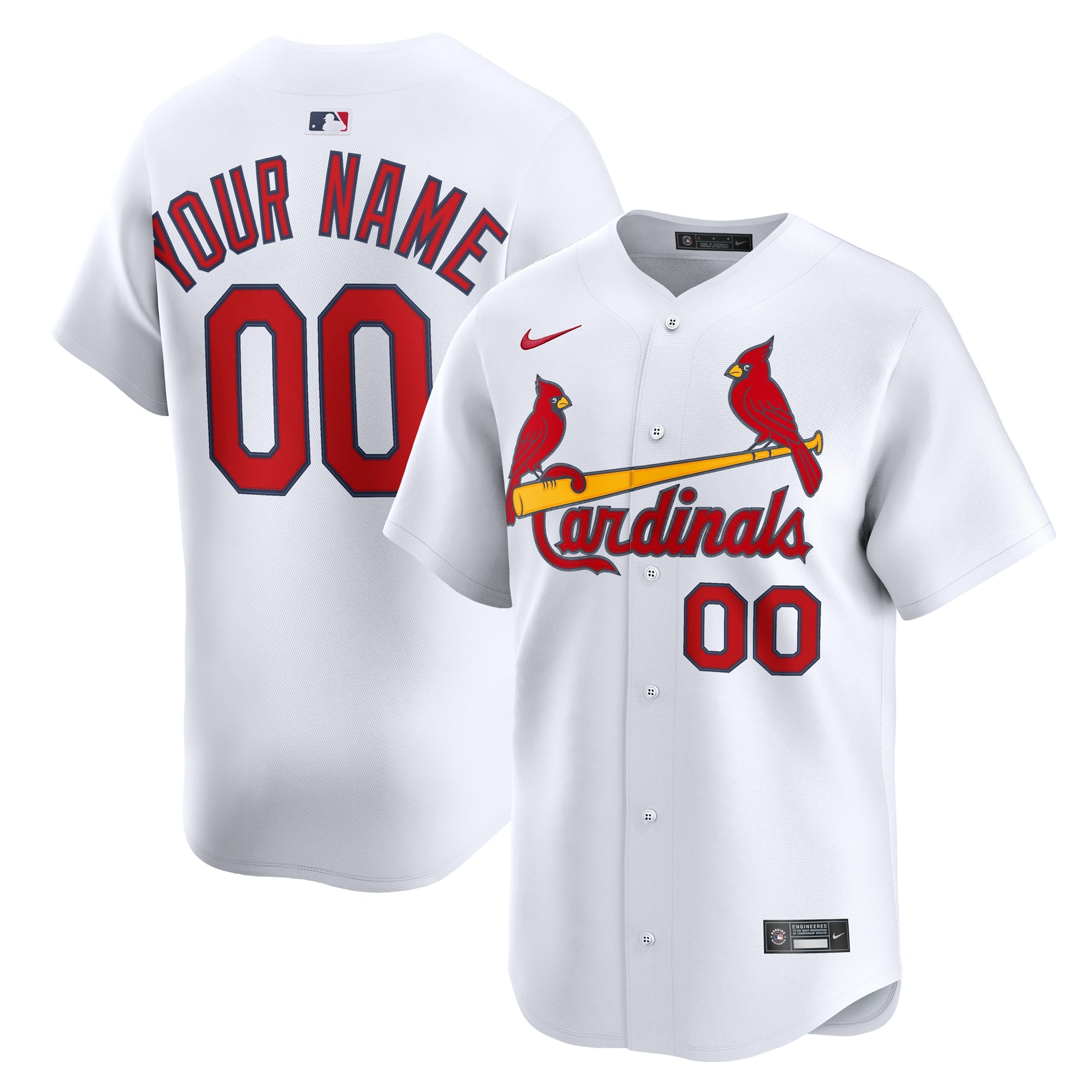 St. Louis Cardinals Nike Alternate Limited Custom Jersey - Light Blue/White - Image 5