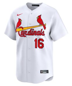 Alternative view of Nolan Gorman St. Louis Cardinals Nike Home Limited Player Jersey - White
