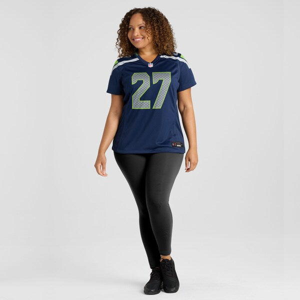 Riq Woolen Seattle Seahawks Nike Women's Team Game Jersey - College Navy/Neon Green/Navy/Royal - Image 16