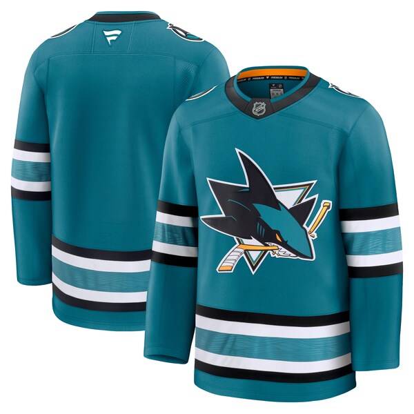 San Jose Sharks Home Premium Jersey - Teal/Black - Image 3