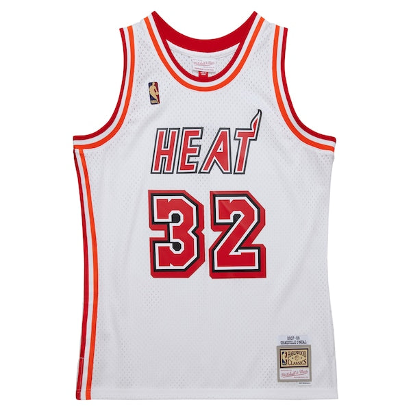 Shaquille O'Neal Miami Heat 2007/08 Hardwood Classics Swingman Jersey - White - Image 2