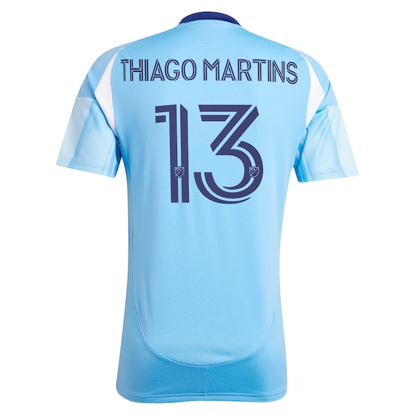 Thiago Martins New York City FC adidas 2025 The Excelsior Kit Replica Player Jersey - Light Blue - Image 3