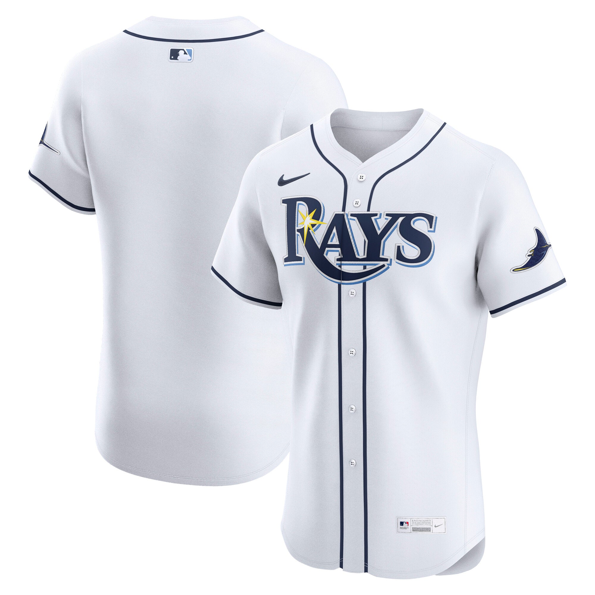 Tampa Bay Rays Nike Alternate Elite Jersey - Light Blue/White - Image 6