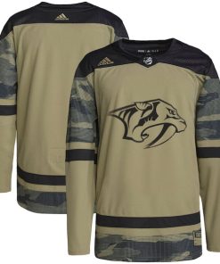 Nashville Predators adidas Military Appreciation Team Authentic Practice Jersey - Camo