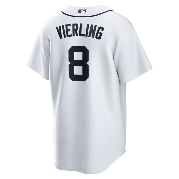 Matt Vierling Detroit Tigers Nike Home Replica Jersey - White - Image 3