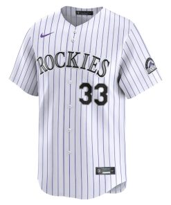 Alternative view of Larry Walker Colorado Rockies Nike Home Limited Player Jersey - White