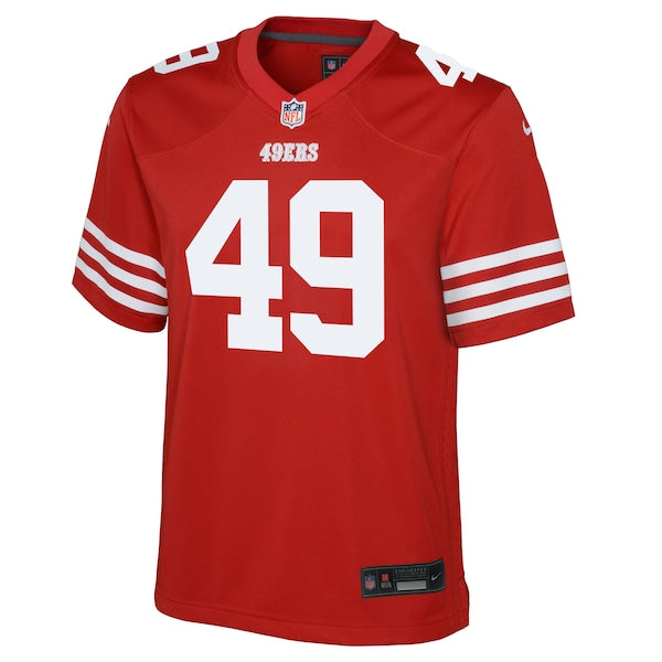 The Faithful San Francisco 49ers Nike Youth Team Game Jersey - Scarlet - Image 2