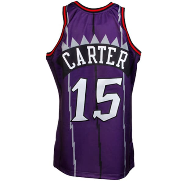 Vince Carter Toronto Raptors 1998/99 Throwback Authentic Jersey - Purple - Image 5