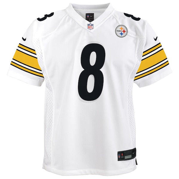 Aaron Rodgers Pittsburgh Steelers Nike Youth Game Jersey?ยจC White/Black - Image 3