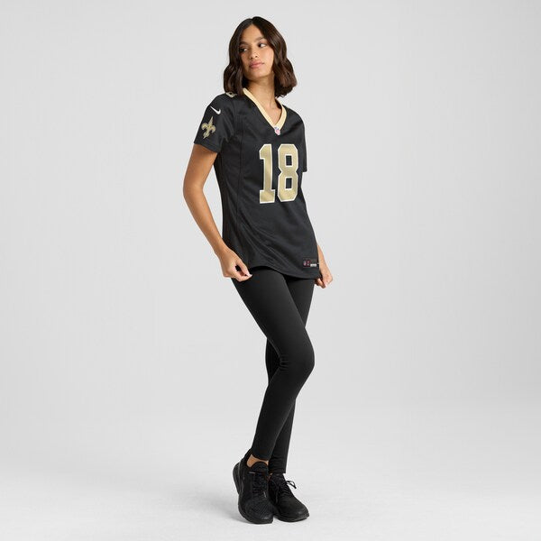 Spencer Rattler New Orleans Saints Nike Women's Game Jersey - Black - Image 4