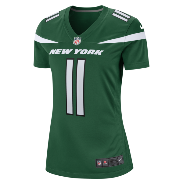 Jermaine Johnson II New York Jets Nike Women's Game Jersey - Gotham Green/White - Image 3