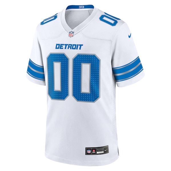 Detroit Lions Nike Custom Game Jersey - White - Image 2