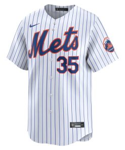 Alternative view of Adrian Houser New York Mets Nike Home Limited Player Jersey?¨C White