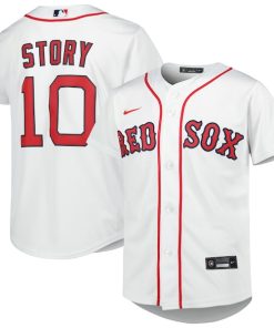 Trevor Story Boston Red Sox Nike Youth Alternate Replica Player Jersey - White/Red