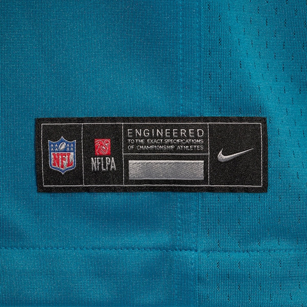 Tucker Addington Jacksonville Jaguars Nike Team Game Jersey - Teal - Image 6
