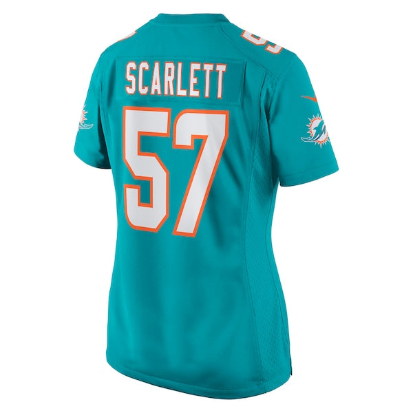 Brennan Scarlett Miami Dolphins Nike Women's Game Jersey - Aqua - Image 3