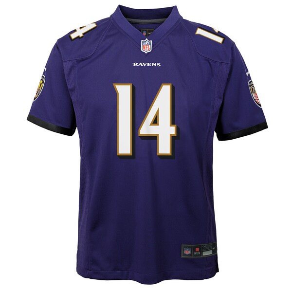 Kyle Hamilton Baltimore Ravens Nike Youth Team Game Jersey - Purple - Image 2