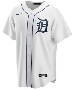 Alternative view of Detroit Tigers Nike Home Replica Custom Jersey - White