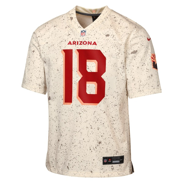 Marvin Harrison Jr. Arizona Cardinals Nike Youth 2025 Rivalries Collection Game Jersey - Natural - Image 2