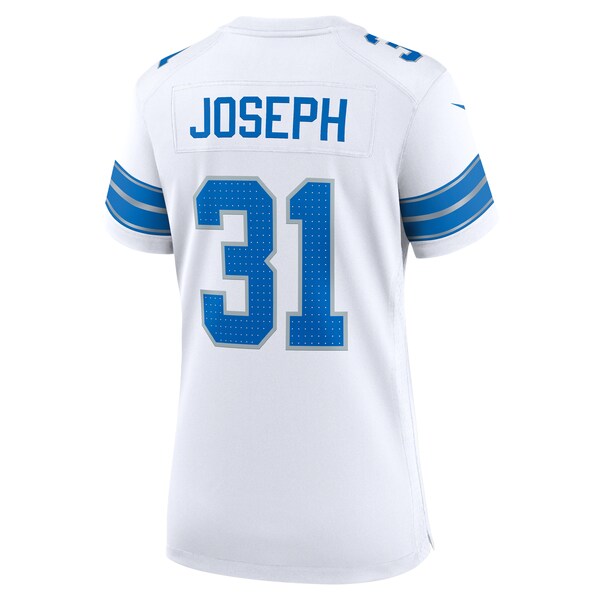 Kerby Joseph Detroit Lions Nike Women's Game Jersey - White/Blue - Image 4