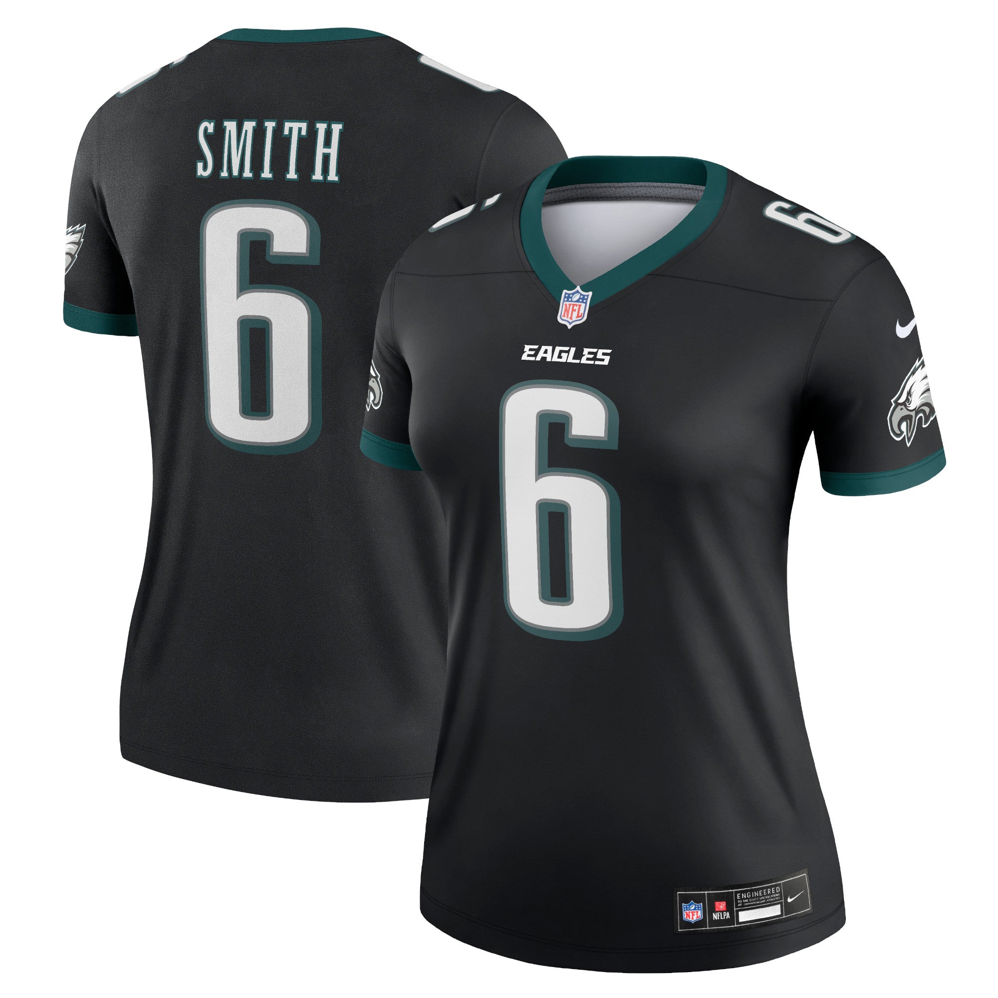 DeVonta Smith Philadelphia Eagles Nike Women's Alternate Legend Player Jersey - Kelly Green/Black - Image 3