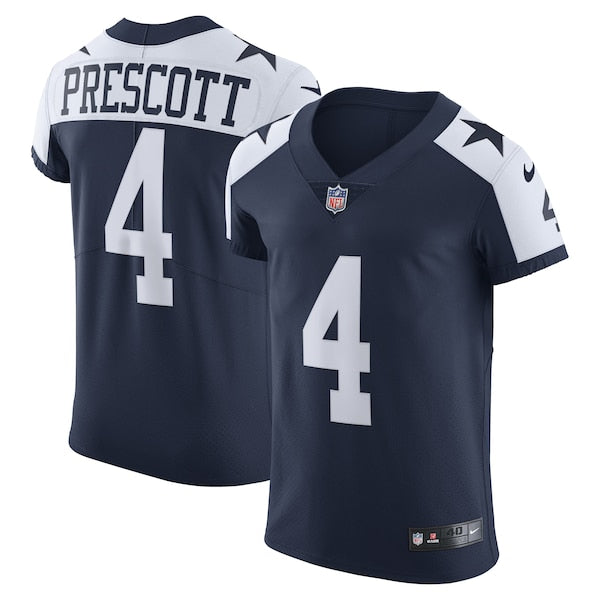Dak Prescott Dallas Cowboys Nike Alternate Vapor Elite Player Jersey - Navy/White - Image 2