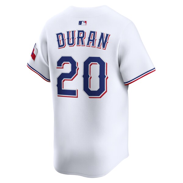 Ezequiel Duran Texas Rangers Nike Alternate Limited Player Jersey - White - Image 3
