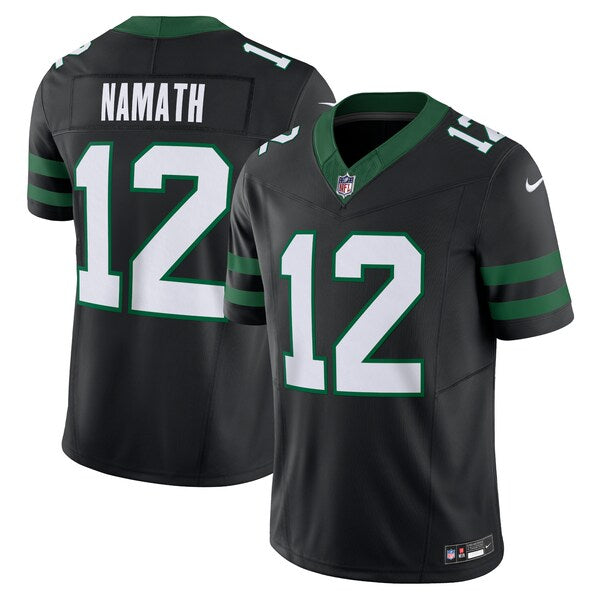 Joe Namath New York Jets Nike Alternate Vapor F.U.S.E. Limited Jersey - Legacy Black/White - Image 2