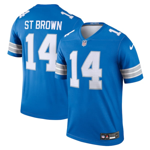 Amon-Ra St. Brown Detroit Lions Nike Legend Jersey - Blue - Image 2