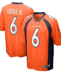 P.J. Locke Denver Broncos Nike Game Player Jersey - Orange