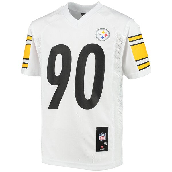T.J. Watt Pittsburgh Steelers Youth Replica Player Jersey - White - Image 2