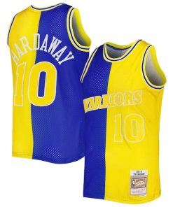 Tim Hardaway Golden State Warriors Hardwood Classics 1990/91 Split Swingman Jersey - Royal/Gold