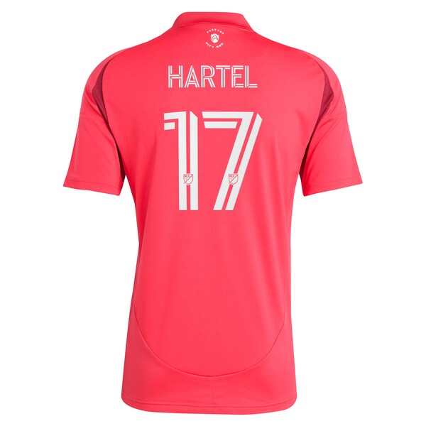 Marcel Hartel St. Louis City SC adidas 2025 Forever CITY Red Replica Player Jersey - Red - Image 3