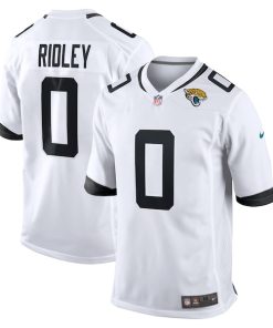 Alternative view of Calvin Ridley Jacksonville Jaguars Nike Game Jersey - White/Teal
