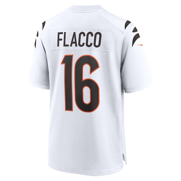Joe Flacco Cincinnati Bengals Nike Game Jersey - White/Orange - Image 4