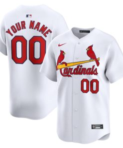 St. Louis Cardinals Nike Home Limited Custom Jersey - White