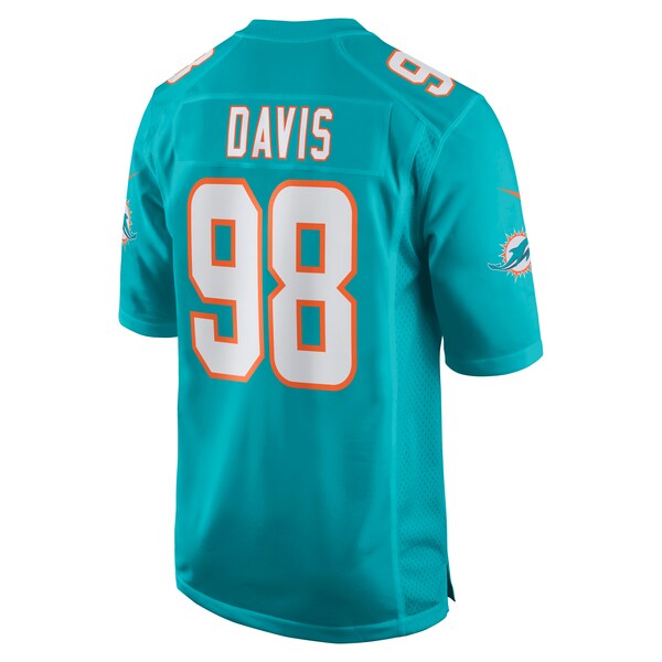 Raekwon Davis Miami Dolphins Nike Game Jersey - Aqua - Image 3