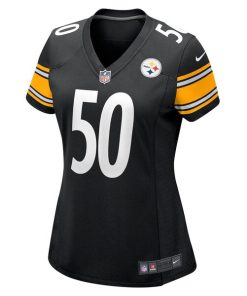 Alternative view of Elandon Roberts Pittsburgh Steelers Nike Women's  Game Jersey -  Black