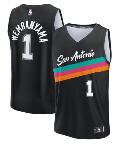 Victor Wembanyama San Antonio Spurs  2025/26 City Edition Fast Break Jersey - Black