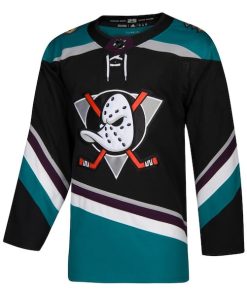 Alternative view of Anaheim Ducks adidas Alternate Authentic Jersey - Black